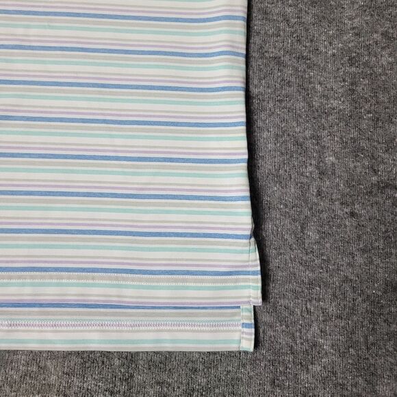 Peter Millar Summer Comfort Men's Golf Polo Shirt Multicorlor Striped - Picture 5 of 11